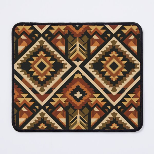 Item preview, Earth Tone Geometric Diamond Pattern designed and sold by Owcomm.