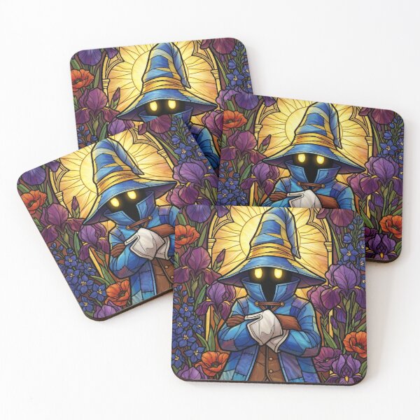 Item preview, Stained Glass Black Mage Prodigy designed and sold by Thunderbelts.