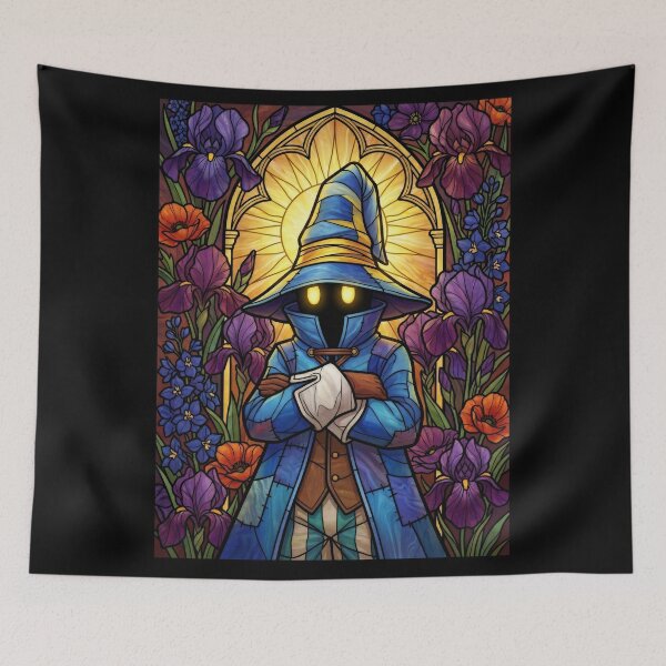 Item preview, Stained Glass Black Mage Prodigy designed and sold by Thunderbelts.