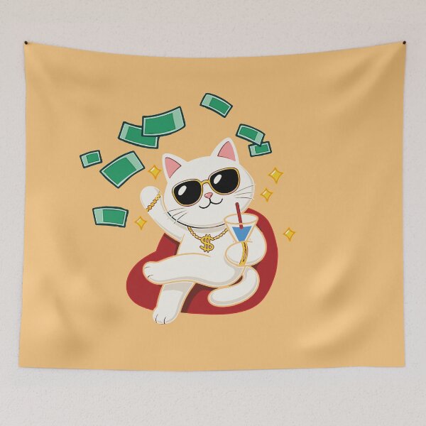 Item preview, Funny Cat happy cute cat T-Shirt – Cute Lazy Cat  designed and sold by Artimax-Studio.