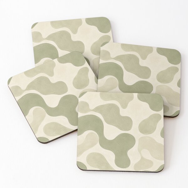 Item preview, Sage Green Organic Shapes Pattern designed and sold by Owcomm.