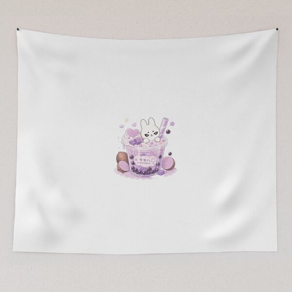 Item preview, Kawaii Taro Bubble Tea Bunny designed and sold by kokoriiland.