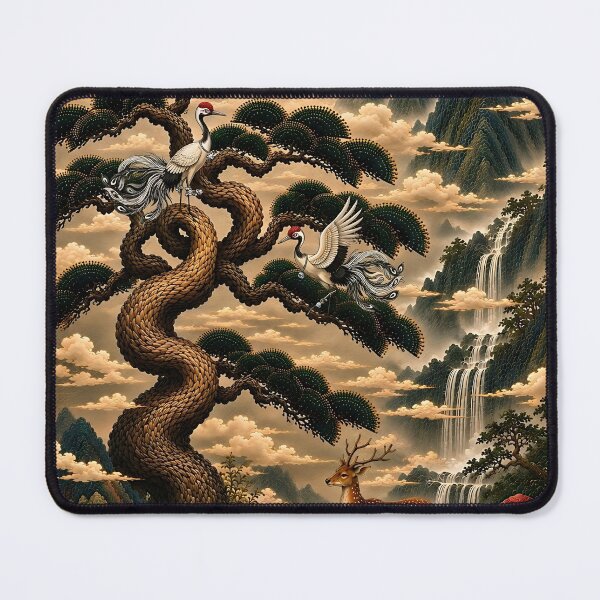 Item preview, Deep Green Yongteurim Pine – Sipjangsaeng Longevity Art designed and sold by K-Tradition.
