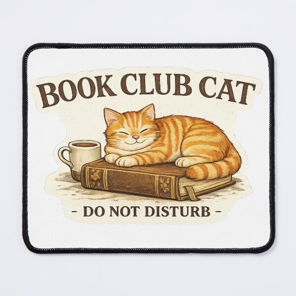 Item preview, Book Club Cat Do Not Disturb | Cozy Reading Cat | Book Lover Gift | Cat Reader Aesthetic designed and sold by astersgraphics.