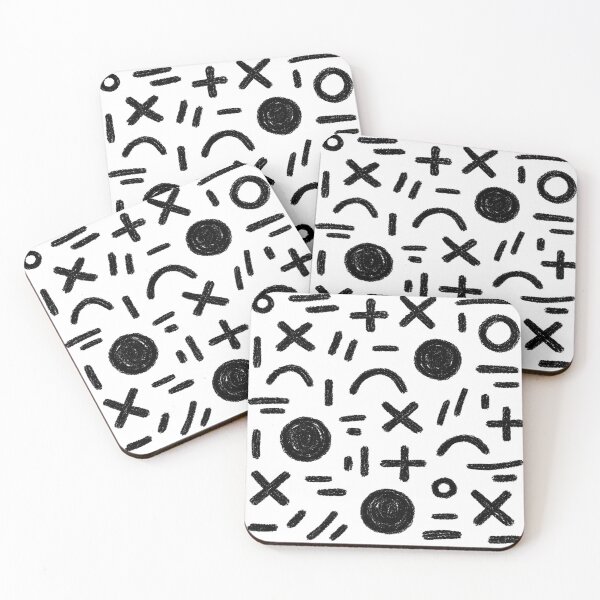 Item preview, Minimalist Chalk Hand Drawn Marks designed and sold by Owcomm.