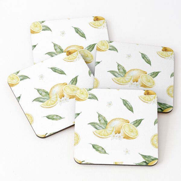 Item preview, Watercolor Lemon and Slice Pattern designed and sold by Alisles.