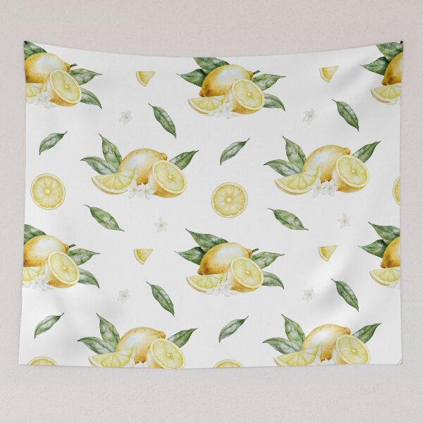 Item preview, Watercolor Lemon and Slice Pattern designed and sold by Alisles.