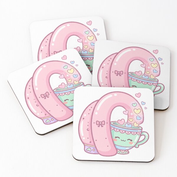 Item preview, Kawaii Tea Nook – Cozy Pastel Comfort Sticker designed and sold by CuteRage.