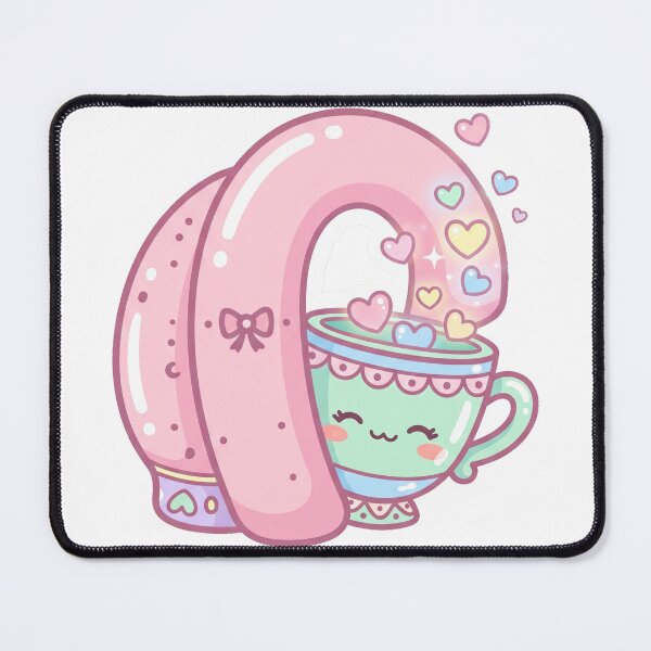 Item preview, Kawaii Tea Nook – Cozy Pastel Comfort Sticker designed and sold by CuteRage.
