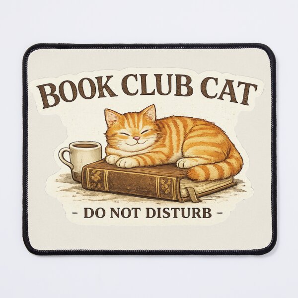 Item preview, Book Club Cat Do Not Disturb | Cozy Reading Cat | Book Lover Gift | Cat Reader Aesthetic designed and sold by astersgraphics.
