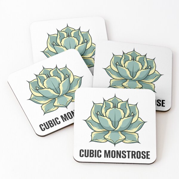 Aperçu de l'œuvre Motif streetwear graphique rare Agave cubique panaché Monstrose créée et vendue par GreenDivisionJP.