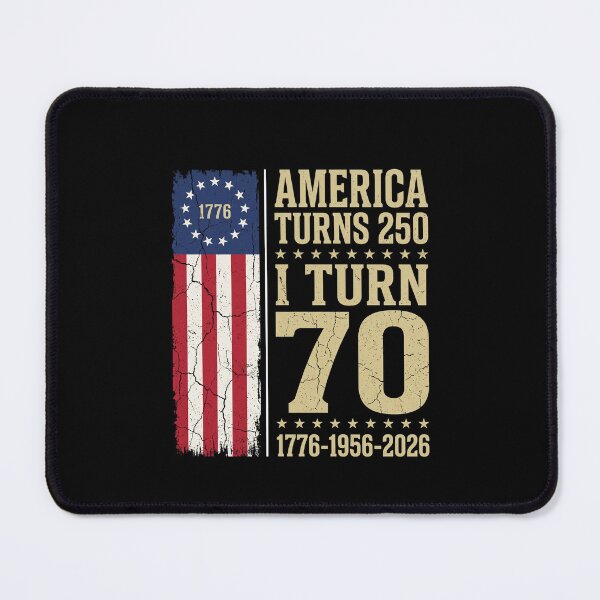 Item preview, America Turns 250 I Turn 70 Patriotic American Sestercentennial 70th Birthday designed and sold by SofenArt.