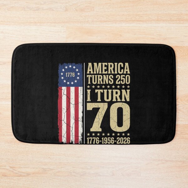 Item preview, America Turns 250 I Turn 70 Patriotic American Sestercentennial 70th Birthday designed and sold by SofenArt.
