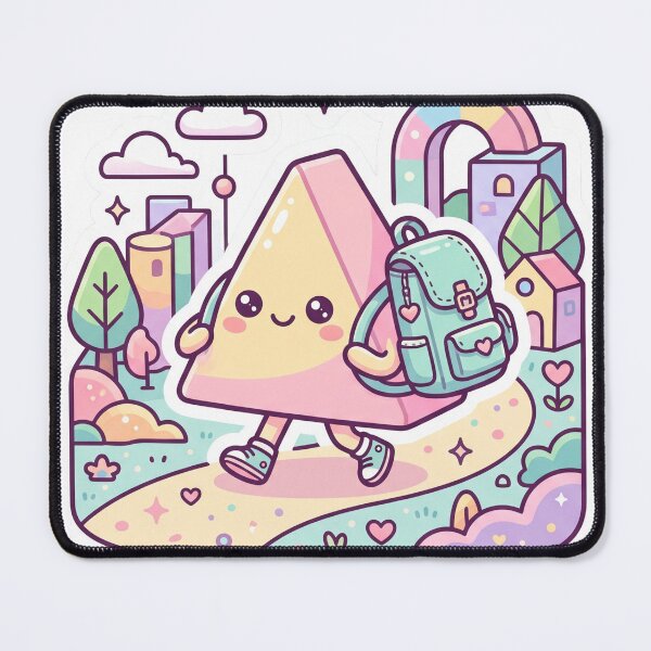 Item preview, Pastel Adventure Pal – Cute Geometric Traveler Sticke0r designed and sold by CuteRage.