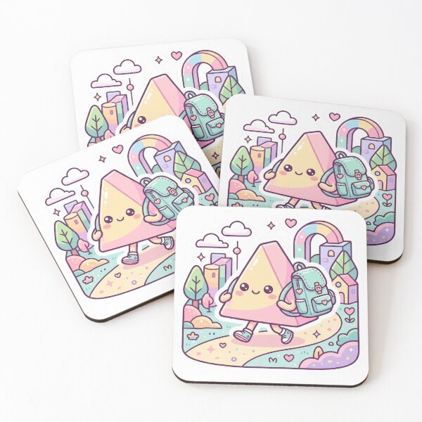 Item preview, Pastel Adventure Pal – Cute Geometric Traveler Sticke0r designed and sold by CuteRage.