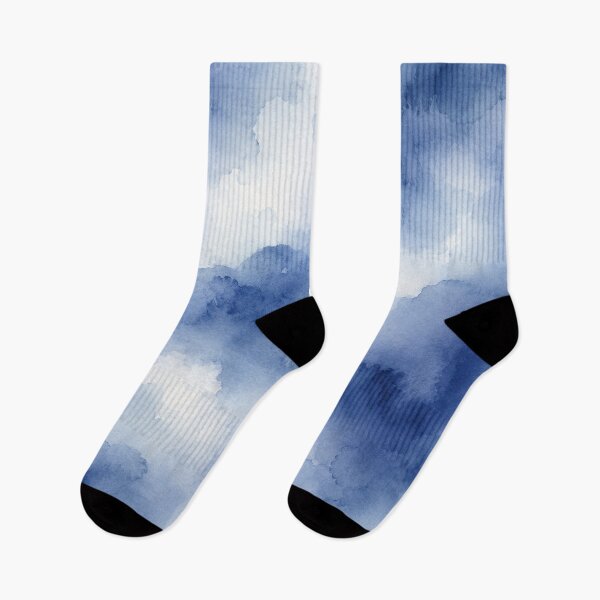 Item preview, Ethereal Navy Blue Watercolor Clouds designed and sold by Owcomm.
