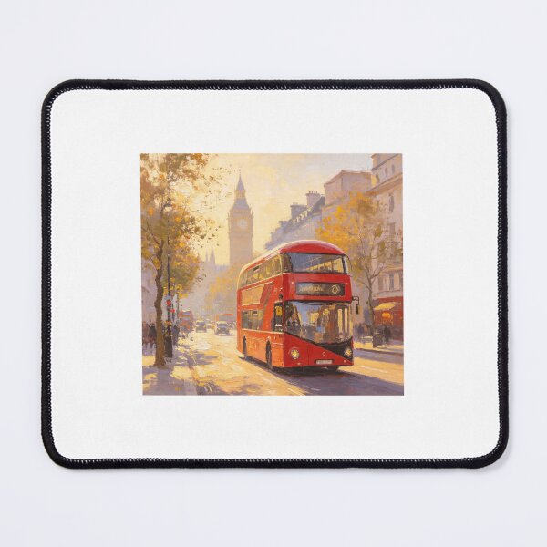 Item preview, Red London bus with a London landmark behind  designed and sold by carlsmart1.