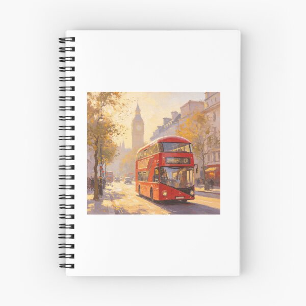 Item preview, Red London bus with a London landmark behind  designed and sold by carlsmart1.