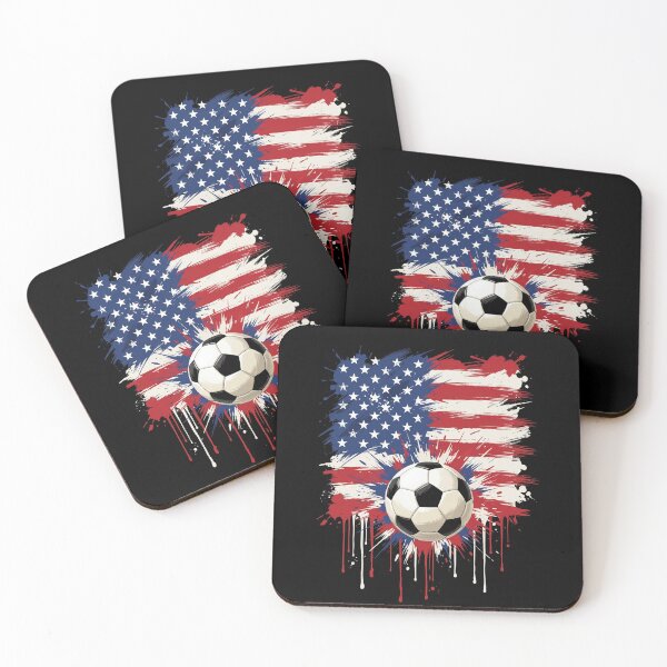 Item preview, USA Soccer American Flag Patriotic Fan designed and sold by SofenArt.
