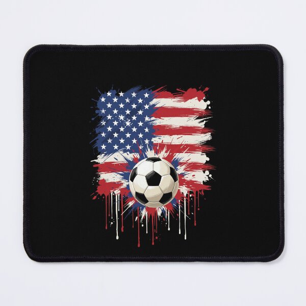 Item preview, USA Soccer American Flag Patriotic Fan designed and sold by SofenArt.