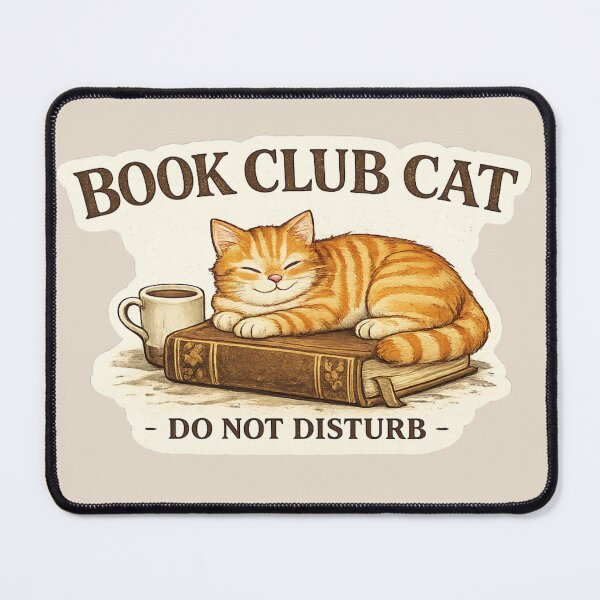 Item preview, Book Club Cat Do Not Disturb | Cozy Reading Cat | Book Lover Gift | Cat Reader Aesthetic designed and sold by astersgraphics.