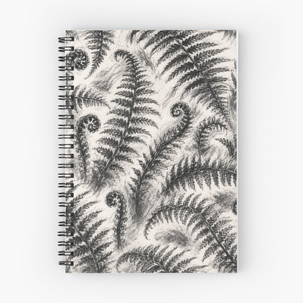 Item preview, Charcoal Fern Fiddlehead Pattern designed and sold by Owcomm.