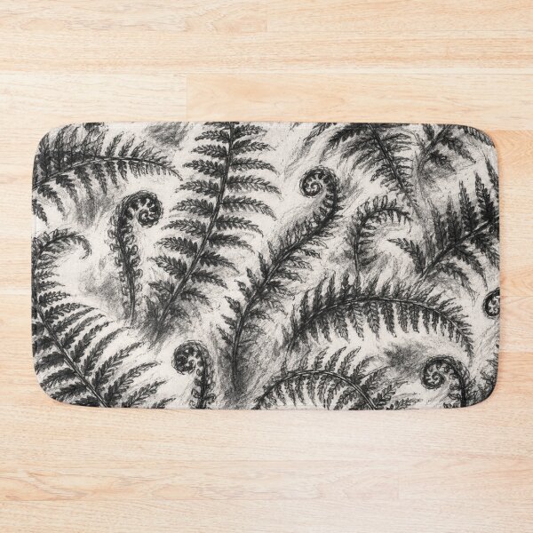 Item preview, Charcoal Fern Fiddlehead Pattern designed and sold by Owcomm.