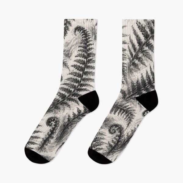 Item preview, Charcoal Fern Fiddlehead Pattern designed and sold by Owcomm.