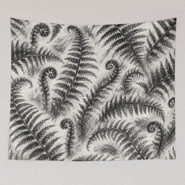 Item preview, Charcoal Fern Fiddlehead Pattern designed and sold by Owcomm.