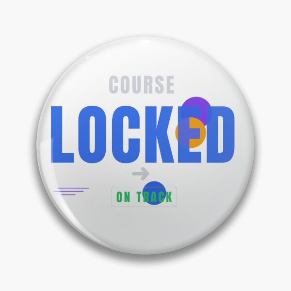 Item preview, Course Locked – Modern Tech Typography Design designed and sold by HeartAndArtShop.