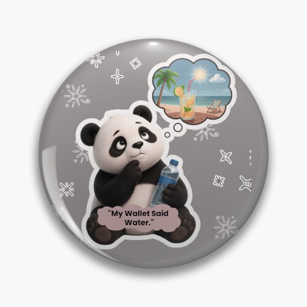Item preview, My Wallet Said Water Funny Panda designed and sold by EnginerdStudio.