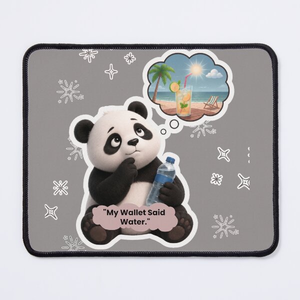 Item preview, My Wallet Said Water Funny Panda designed and sold by EnginerdStudio.