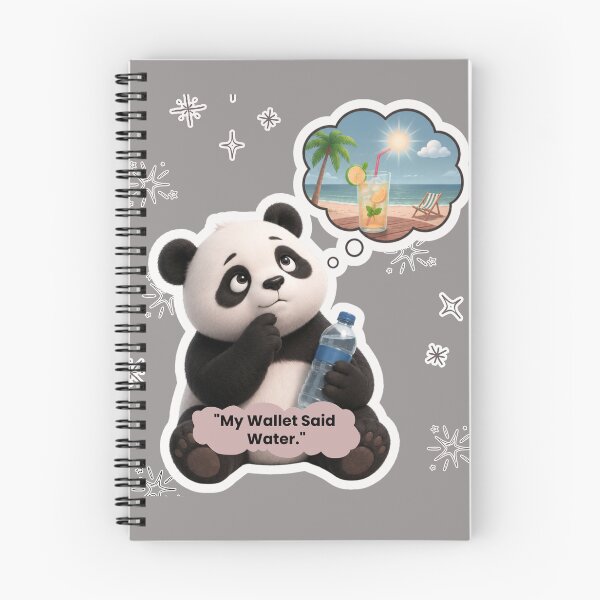 Item preview, My Wallet Said Water Funny Panda designed and sold by EnginerdStudio.