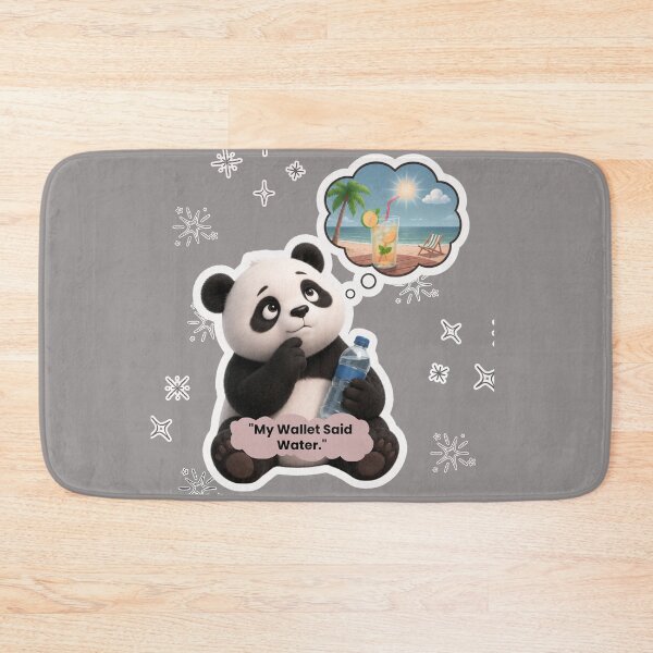 Item preview, My Wallet Said Water Funny Panda designed and sold by EnginerdStudio.