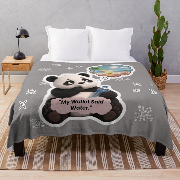 Item preview, My Wallet Said Water Funny Panda designed and sold by EnginerdStudio.