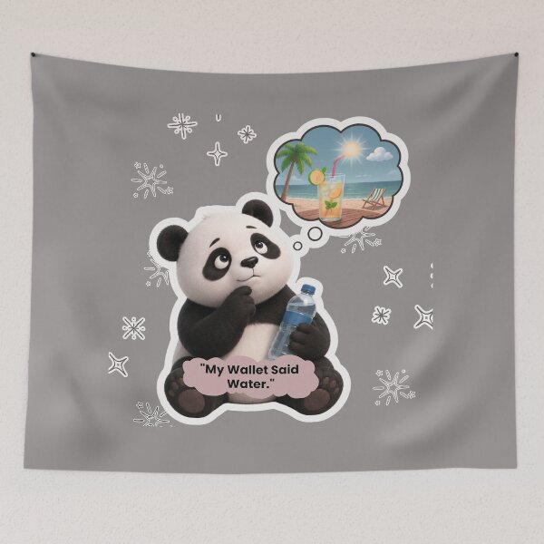 Item preview, My Wallet Said Water Funny Panda designed and sold by EnginerdStudio.
