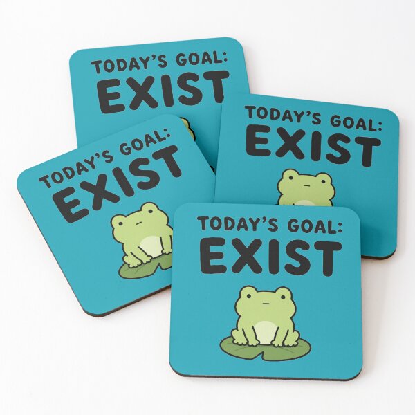 Item preview, Today's goal: Exist clueless frog designed and sold by vecart34.