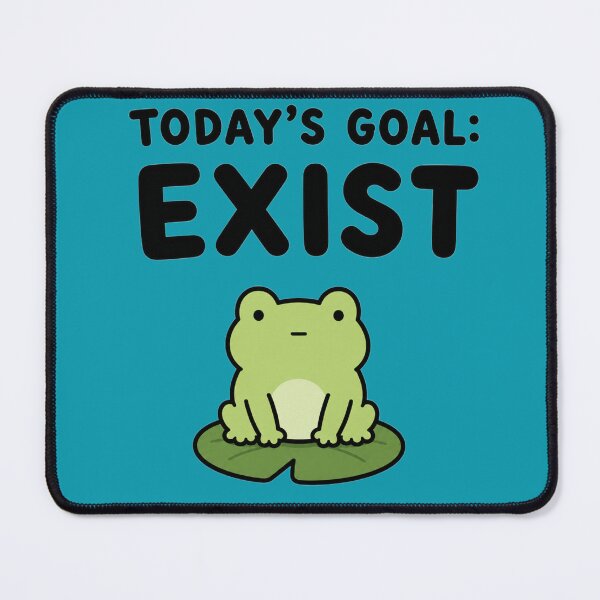 Item preview, Today's goal: Exist clueless frog designed and sold by vecart34.