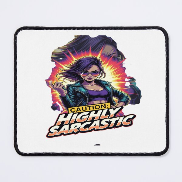 Item preview, Caution: Highly Sarcastic | Funny Sarcasm Graphic T-Shirt Design | Bold Attitude Streetwear for Women & Humor Lovers designed and sold by Sushikidsntoddlers.