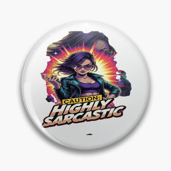 Item preview, Caution: Highly Sarcastic | Funny Sarcasm Graphic T-Shirt Design | Bold Attitude Streetwear for Women & Humor Lovers designed and sold by Sushikidsntod.
