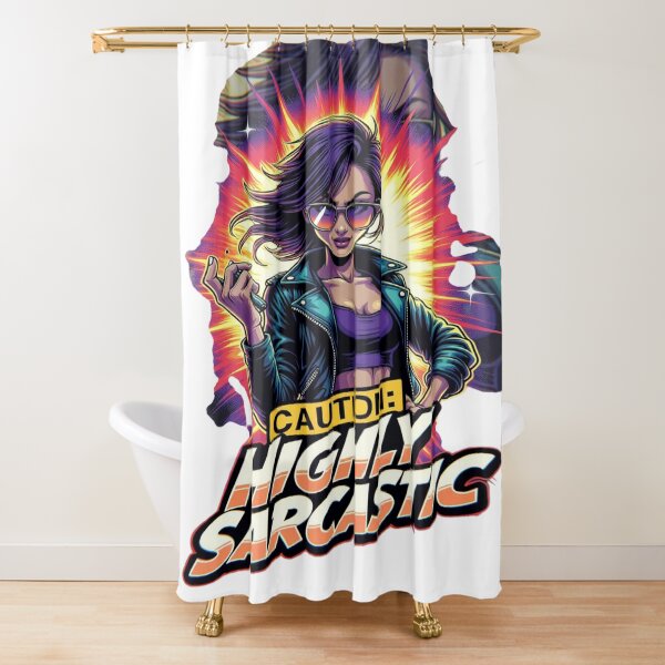 Item preview, Caution: Highly Sarcastic | Funny Sarcasm Graphic T-Shirt Design | Bold Attitude Streetwear for Women & Humor Lovers designed and sold by Sushikidsntod.
