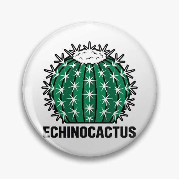 Artikelvorschau, Geometrisches Vektorlogo mit weißem Stachel-Echinocactus entworfen und verkauft von GreenDivisionJP.