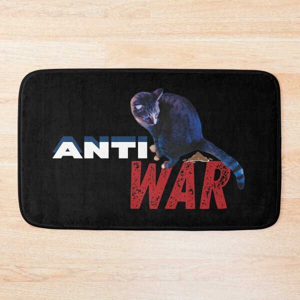 Item preview, Cat Meme Anti War Design2 designed and sold by HappyHavenStu.
