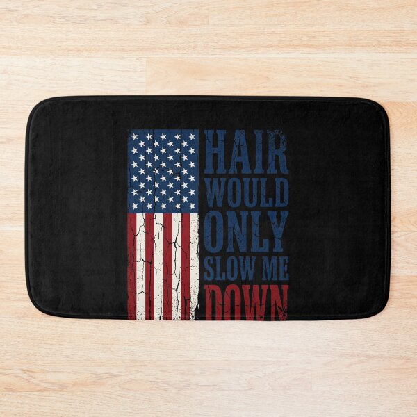 Item preview, Hair Would Only Slow Me Down American Patriot Bald Man Veteran designed and sold by SofenArt.
