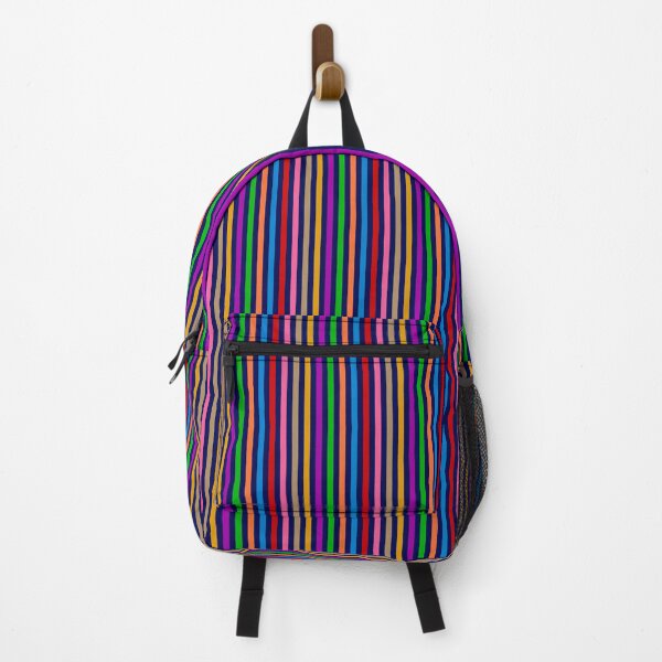 Item preview, Colorful Vertical Stripes Lines Pattern - Navy Blue designed and sold by PatternTitan.