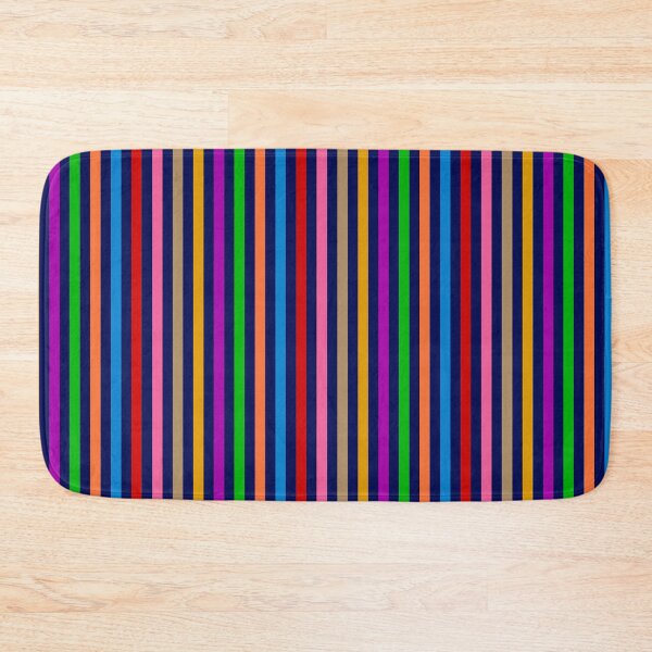 Item preview,   Colorful Vertical Stripes Lines Pattern - Navy Blue  designed and sold by PatternTitan.
