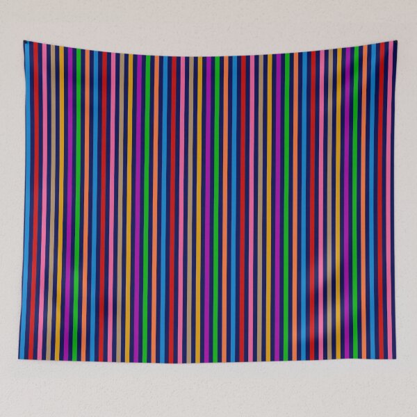 Item preview,   Colorful Vertical Stripes Lines Pattern - Navy Blue  designed and sold by PatternTitan.