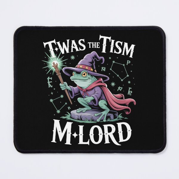 Item preview, T'was The 'Tism M'Lord Funny Autism Frog Wizard Medieval Knight Meme designed and sold by Redgiant87x.