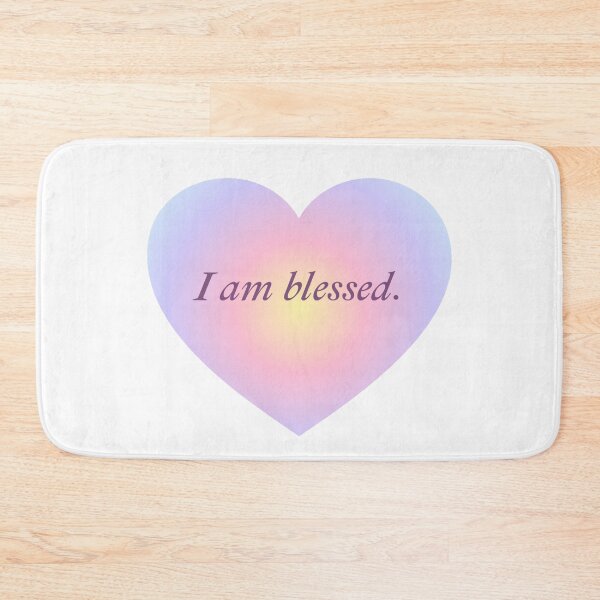 Item preview, I am blessed pastel gradient heart | Affirmation designed and sold by SunnySideNotes.