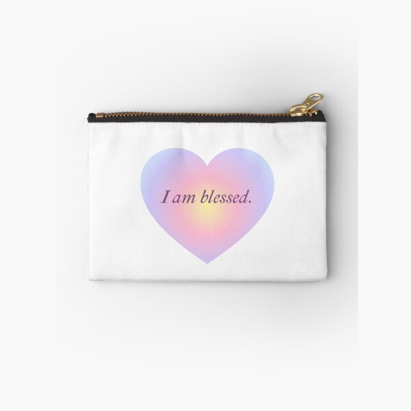 Item preview, I am blessed pastel gradient heart | Affirmation designed and sold by SunnySideNotes.